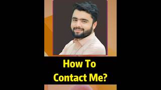 How To Contact Me  Mazhar Saeed [upl. by Linkoski118]