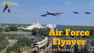 United States Air Force Fly Over Magic Kingdom on the Fourth of July 2023 [upl. by Shurwood449]