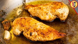 How to cook chicken breast in a pan with butter [upl. by Akeemat]