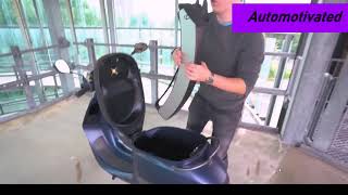 Etergo electric Scooter How to charge at home Removable battery [upl. by Refiffej]