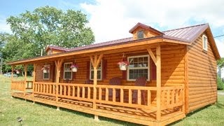 Amish Cabin Company Appalachian Model Tour [upl. by Aleuqahs]