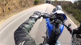 Yamaha XT660X Test drive  Wheelies [upl. by Ynamrej931]