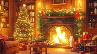 Beautiful Christmas Ambience 🎅🎄 Relaxing Christmas Music Fireplace 🔥 Christmas Fireplace Background [upl. by Acilejna521]