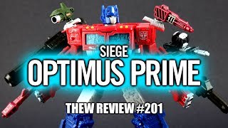 Siege Optimus Prime Thews Awesome Transformers Reviews 201 [upl. by Atsirak630]