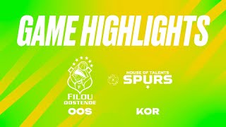 Filou Oostende vs House of Talents Kortrijk Spurs  Game Highlights [upl. by Sculley865]