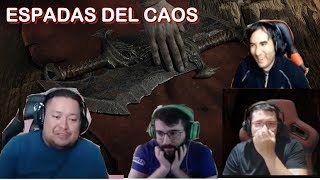 Youtubers reaccionan a las ESPADAS DEL CAOS en GODofWAR [upl. by Eeldivad]