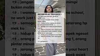 ide bio alay tapi ketcehh  crtiktok [upl. by Kcinnay]