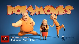 Funny CGI 3d Animated Short Film  HOLY MONKS  Family Animation Cartoon for Kids by Digital Rebel [upl. by Fellner]