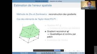 Méthode déléments finis adaptative pour la résolution des écoulements instationnaires  E Muller [upl. by Dean647]