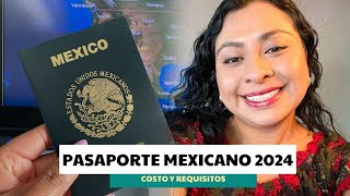 Pasaporte mexicano 2024 cómo sacar la cita y requisitos de primera vez [upl. by Esaele]