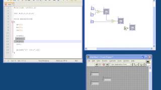 Labview tutorial for C programmers 2  Instruction vs dataflow [upl. by Marozik]