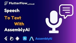 Speech Into Text App Without Code using Flutterflow  AssemblyAi Speech To Text API [upl. by Nomled]