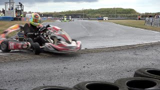 ALL drivers on slicks as a DOWNPOUR starts Ultimate Karting Champs 2022 Rd 5 Clay Pigeon Prog 1 [upl. by Sonia]