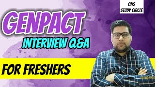 Genpact Interview Questions And Answers For Freshers [upl. by Haramat]