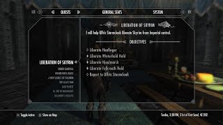 Skyrim Liberation Of Skyrim Report To Ulfric Stormcloak Solitude bug Fix [upl. by Neelhtakyram959]