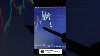 Bearish Pennant Pattern whalestradingbook 🚀💸 crypto bitcoin [upl. by Cr]