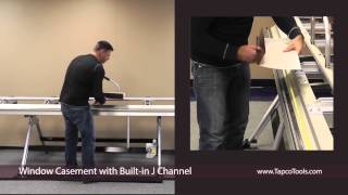 Bending a Window Casement with Builtin Jchannel [upl. by Navis141]