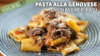 Those who love Italian meat Ragu will enjoy Pasta alla Genovese [upl. by Friederike]