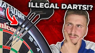 Playing With ILLEGAL Darts  The Worlds Longest Darts [upl. by Gusella]