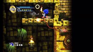 HD Sonic 4  Lost Labyrinth Zone Act 2 World of Darkness [upl. by Huskey]