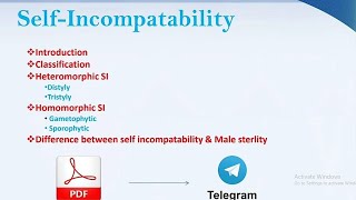 self incompatibility in plants [upl. by Klinger]