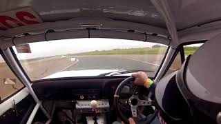 Blyton Park track day outer circuit Ford Escort mk2 honda s2000 f20c engine [upl. by Anifares864]