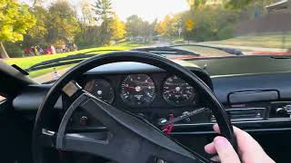 1972 Porsche 914 cold start and drive  driver’s view [upl. by Neetsirhc]