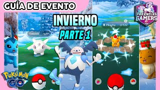 📢YA ESTÁ AQUÍ EL EVENTO INVIERNO PARTE 1 CON SORPRESAS TODAS LAS INVESTIGACIONES en Pokémon GO [upl. by Nolat]