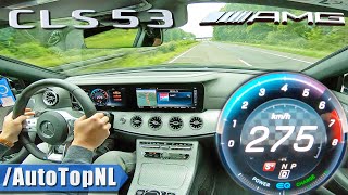 MercedesAMG CLS 53 4Matic TOP SPEED on AUTOBAHN by AutoTopNL [upl. by Amor]