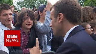 Macron tells teen to call him Mr President  BBC News [upl. by Eelinej335]