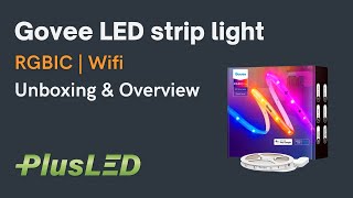 Govee RGBIC LED strip light unboxing and tryout H619A [upl. by Seek]