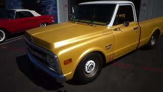 1969 Chevrolet C10 short bed restomod test drive at Laguna Classic Cars [upl. by Herzen]