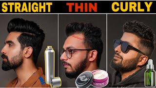 Set Hair All Hair Types ZERO DAMAGE Hair Tutorial men Hair volume Hair wax Hair loss [upl. by Sigfrid]