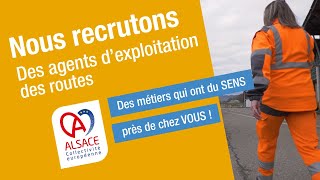 Nous recrutons des agents dexploitation des routes [upl. by Ynnhoj]