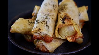 Rouleaux croustillants tomate mozza basilic … au four super faciles [upl. by Ettennad]