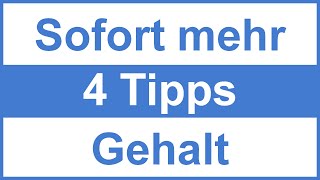 Gehaltsverhandlung 4 Tipps [upl. by Tnerual746]