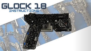 KNEX Glock 18  pistol w magazine  gun instructions [upl. by Leba]