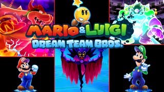 Mario amp Luigi Dream Team Bros ★Giant Bowser Antasma amp Dreamy Bowser★ With Cutscenes amp Credits [upl. by Damon253]