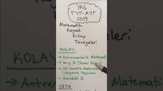 TYT AYT Matematik Kaynak Kitap Tavsiyeleri [upl. by Agnese547]