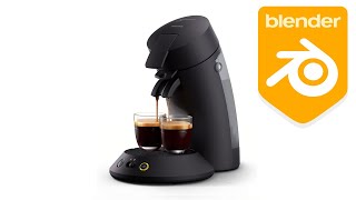 Visualizing and Animating Products in Blender  Coffee Machine Aryan [upl. by Naimerej857]