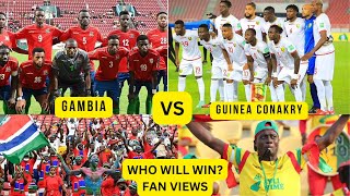 GAMBIA VS GUINEA  FAN VIEWS [upl. by Ilarin]