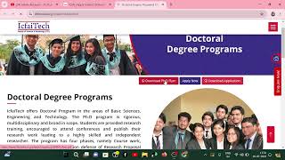 ICFAI PhD Admission 2024  PhD Admission 2024 [upl. by Domela]