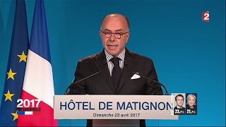 France Presidential Election Prime Minister Cazeneuve calls for Macron support [upl. by Linnette733]