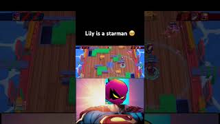 Lily is a starman 🤫🧏😬brawlstars meme funny brawlstarsgame games [upl. by Jake]