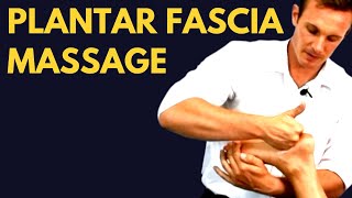 Plantar Fascia Deep Tissue Massage Techniques Hands on and IASTM [upl. by Housen]