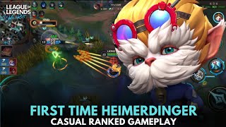 Trying Heimerdinger in Ranked  Wild Rift [upl. by Atikram]