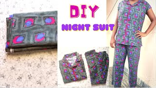 DIY  how to stitch night dress for ladies in tamil  pyjama set easily at home in 10 mins [upl. by Nellir11]