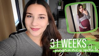 31 Weeks Pregnancy Update Vlog  Belly Shot  Contractions Preterm Labor Worries Procardia [upl. by Nehgaem]