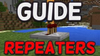 My Guide to Redstone Repeaters in Minecraft PE [upl. by Aroved]