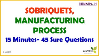 Manufacturing Process Sobriquets  Chemistry21  RRB NTPCGroup D SSC CGLCHSLMTS [upl. by Nnoved]